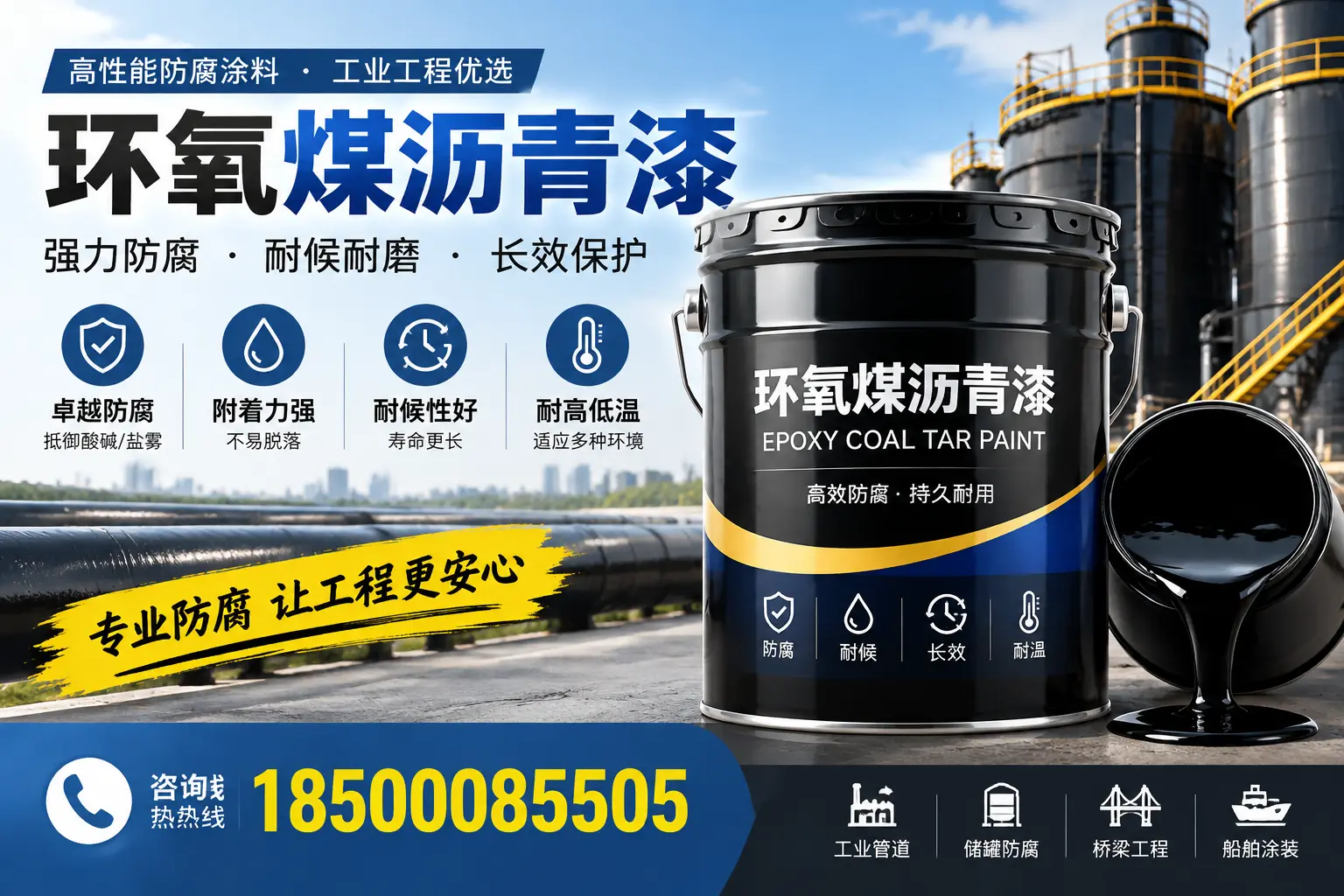 环氧煤沥青漆的施工方法与注意事项，确保在泸州顺利完成